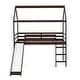 preview thumbnail 21 of 40, Kid-Friendly Design Twin Size Loft Bed with Ladder Kids Bed