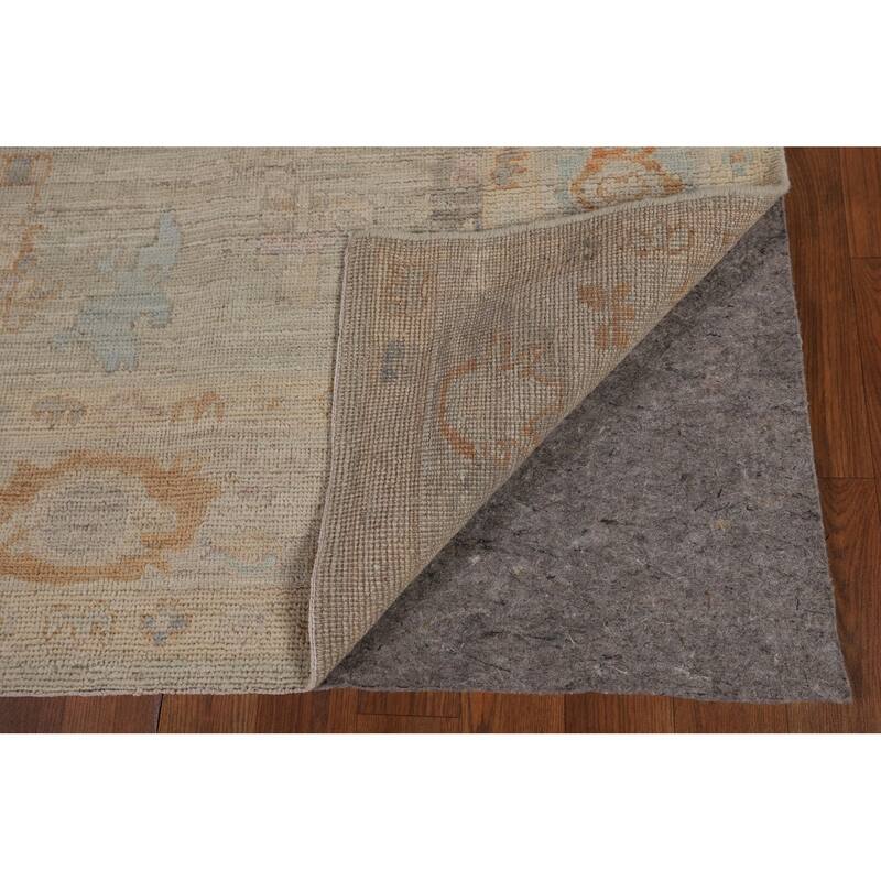 Turkish Oushak Vegetable Dye Area Rug Handmade Wool Carpet - 5'0"x 6'10"