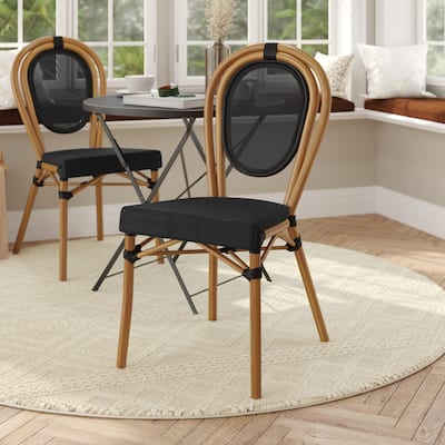 All-Weather Commercial Paris Chair with Metal Frame
