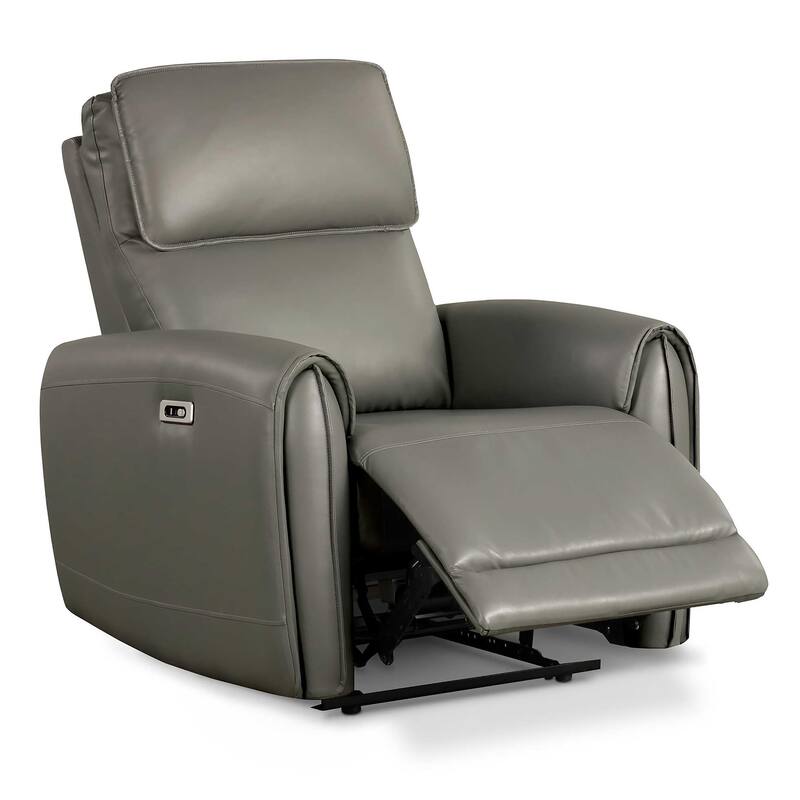 Furniture of America Elente Modern 3-Piece Faux Leather Power Recline Sofa Set with USB Ports