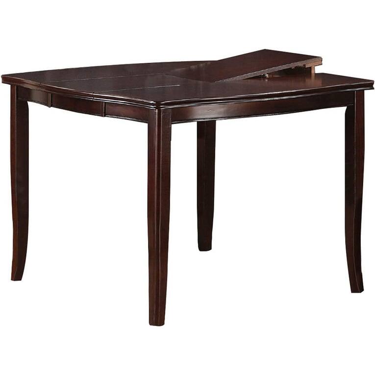Counter Height Dining Table Top Birch Veneer MDF Rubber Wood Dining Room Furniture 1pc Table w Butterfly Leaf