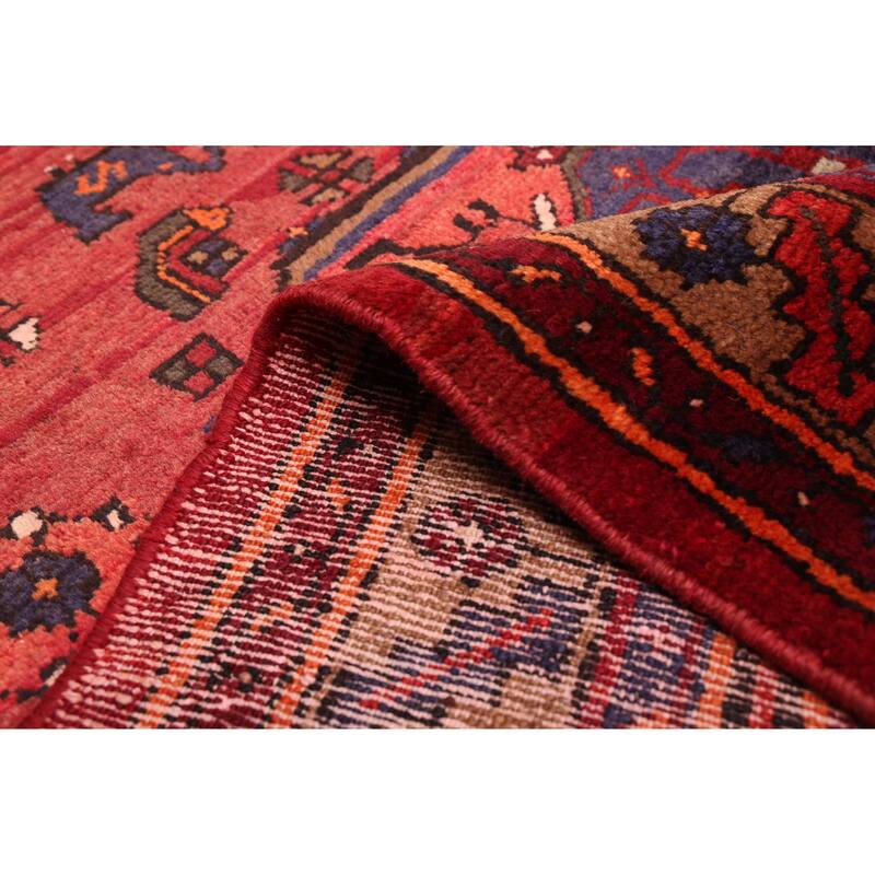 ECARPETGALLERY Hand-knotted Andelz Dark Red Wool Rug - 4'8 x 6'4