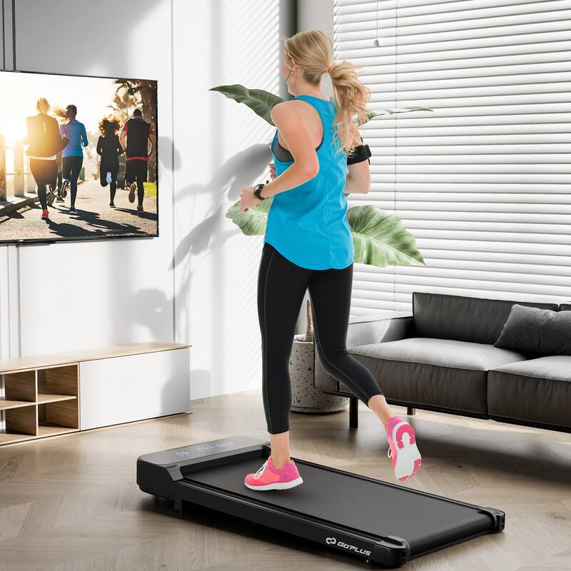 Goplus 2.5HP Under Desk Treadmill for Home and Office Remote Control - See Details