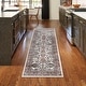 preview thumbnail 59 of 68, Superior Lille Classic Floral Medallion Indoor Runner or Area Rug 2' 7" x 10' - Brown/Salmon