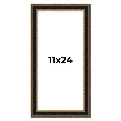 11x24 Frame Gold Antique Vintage Sold Wood Picture Frame | 1.75 Inch