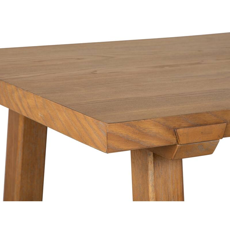 Magnussen Home Lindon Belgian Wheat Rectangular Cocktail Table - 48''W x 28.25''D x 17''H