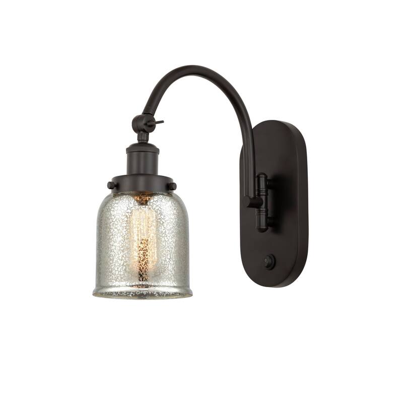 Innovations Lighting 918-1W-13-5 Bell Sconce Bell 13" Tall Wall Sconce - Oil Rubbed Bronze / Silver Plated Mercury