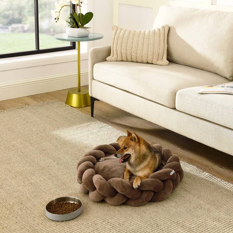 Ivy 20'' Dog Bed in Brown - 20