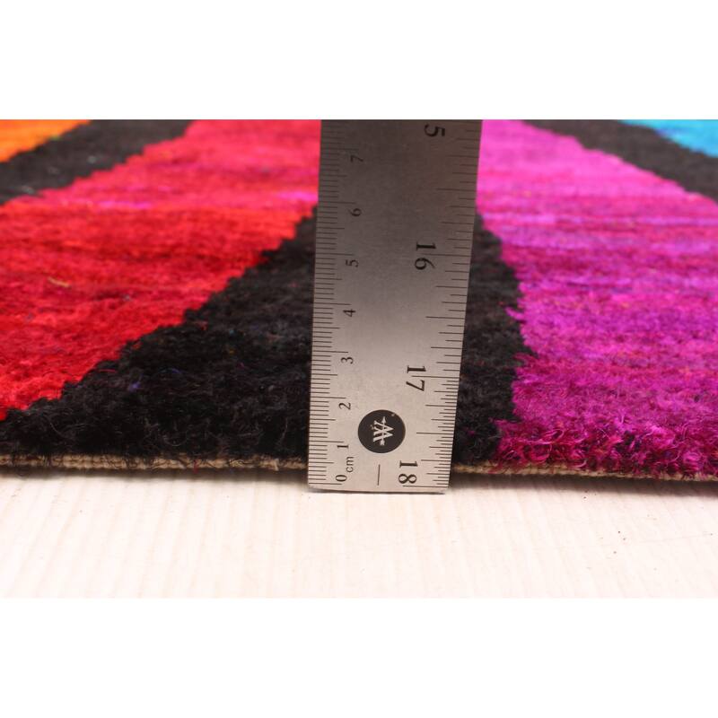 ECARPETGALLERY Hand-knotted Opulence Multi Color Silk Rug - 5'1 x 7'0