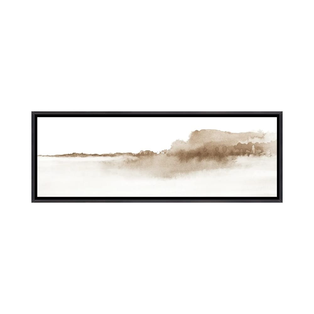 iCanvas "Watercolor Landscape XVI - Panoramic" by Nouveau Prints Framed