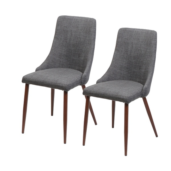 Upholstered mid century dining chairs sales