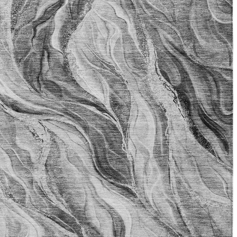 HomeRoots Abstract Transitional Rectangle Outdoor Rug