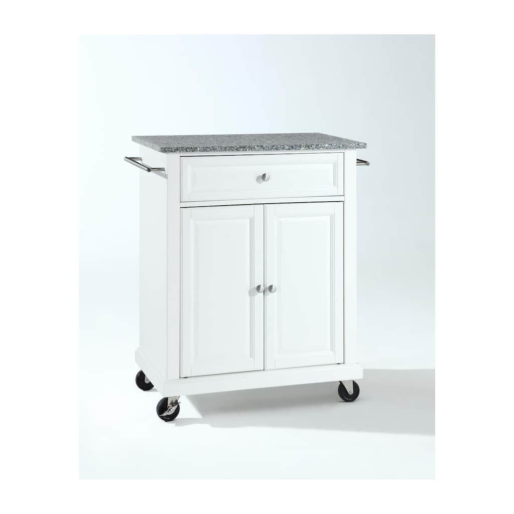 Kitchen Island Cart with Granite Top & Casters - Mobile Kitchen Storage Island - Modern Kitchen Island