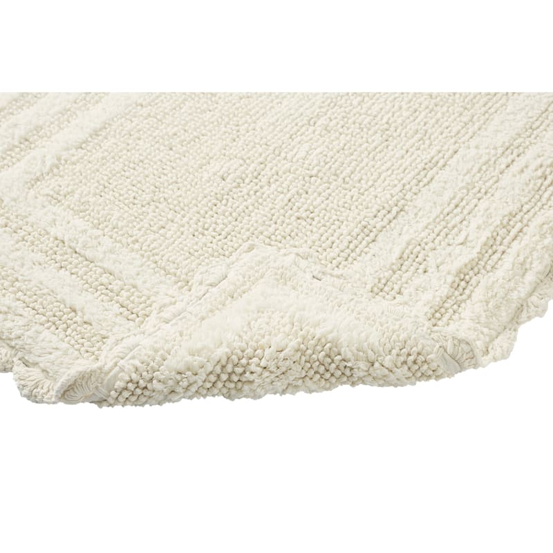 Better Trends Bath Rugs Set 100% Cotton Soft & Water Absorbent Tufted Bathroom Rug for Shower, Sink Bath Mats Lilly Crochet
