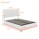 preview thumbnail 13 of 16, Full Size Tufted Upholstered Platform Bed with Hydraulic Storage System,PU Storage Bed with LED Lights and USB charger