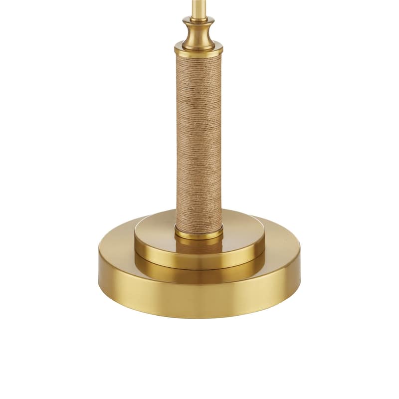 Currey & Company Ippolito Brass Console Lamp - 36.5"h x 14"dia