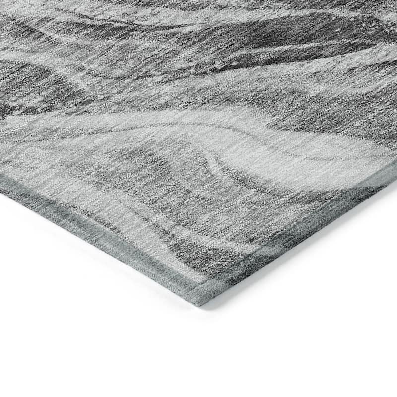 HomeRoots Abstract Transitional Rectangle Outdoor Rug