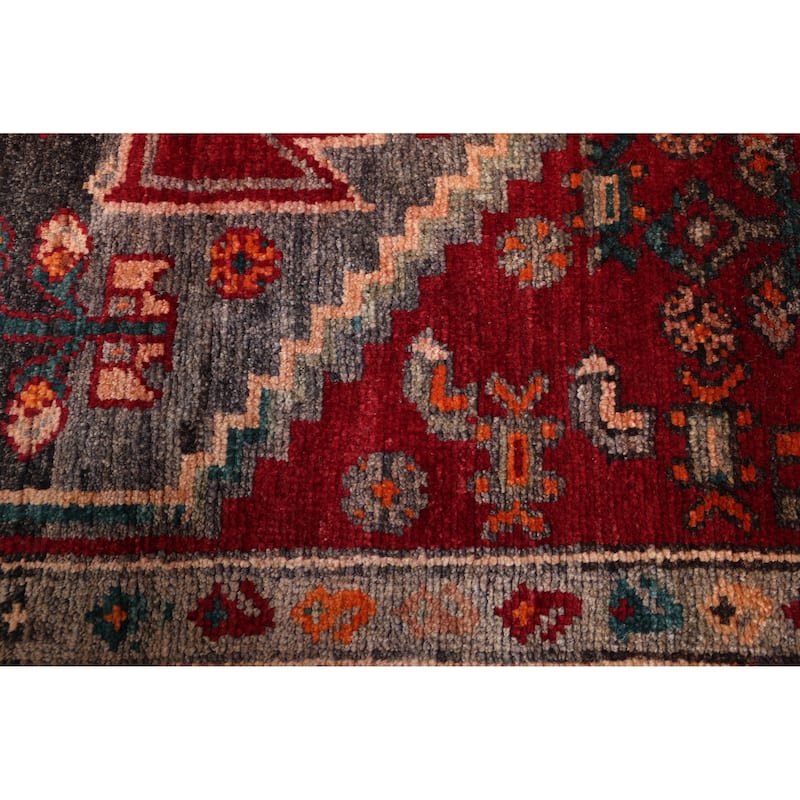 ECARPETGALLERY Hand-knotted Andelz Red Wool Rug - 4'0 x 7'7