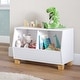 preview thumbnail 2 of 6, RiverRidge Kids 27in Catch-All Toy Organizer with 2 Compartments, Cubby Storage Organizer for Playroom - White