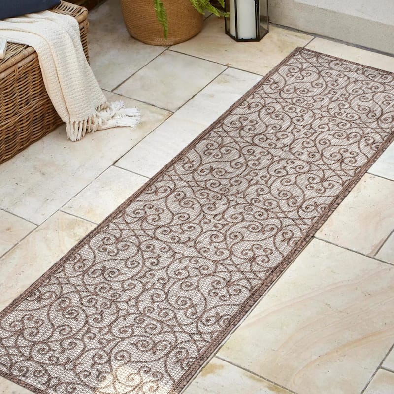 JONATHAN Y Ourika Textured Weave Indoor/Outdoor Area Rug