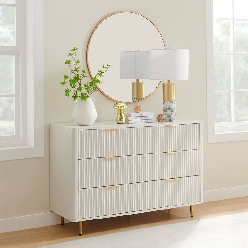 Textured Glass Mushroom Sculpture Figure - 6.75" - Gold