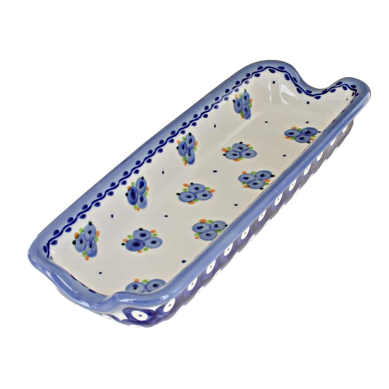 Blue Rose Polish Pottery PK03 Galia Corn on the Cob Plate - Country Berry