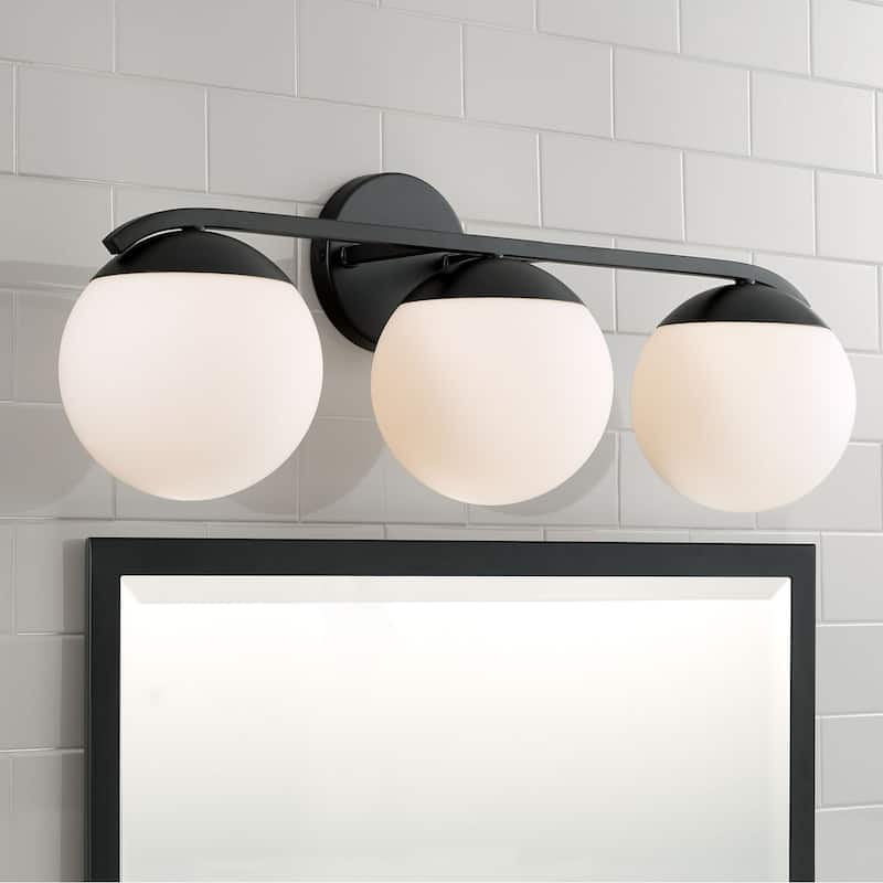 Oliver 3-Light Vanity - 25.5"W x 9.5"H x 8"E