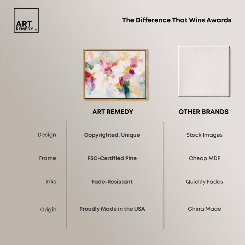 Saturated Colors I Canvas by Art Remedy
