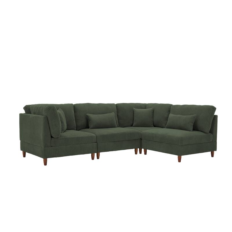 Multi-Combination Couch Modular Corduroy Sectional Sofa