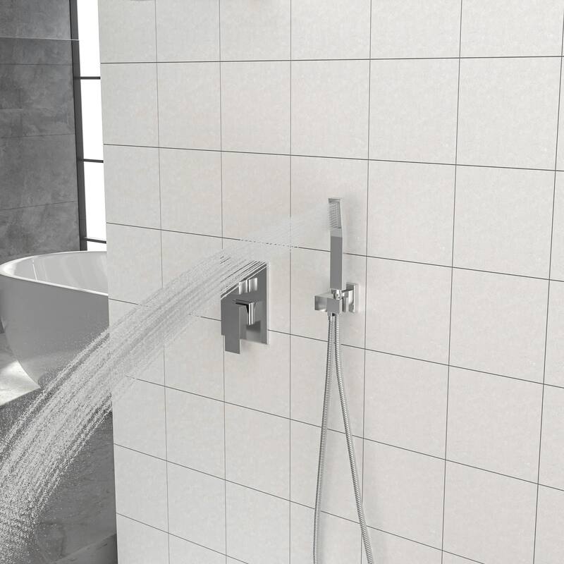 10 Inch Wall Mounted Square Shower System with Rough-in Valve