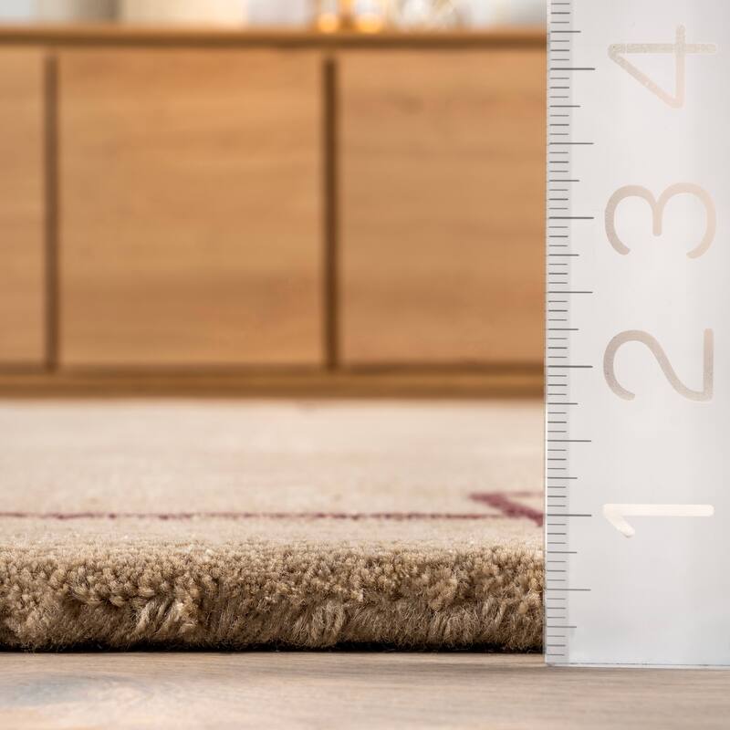 Nile Bordered Wool-Blend Area Rug