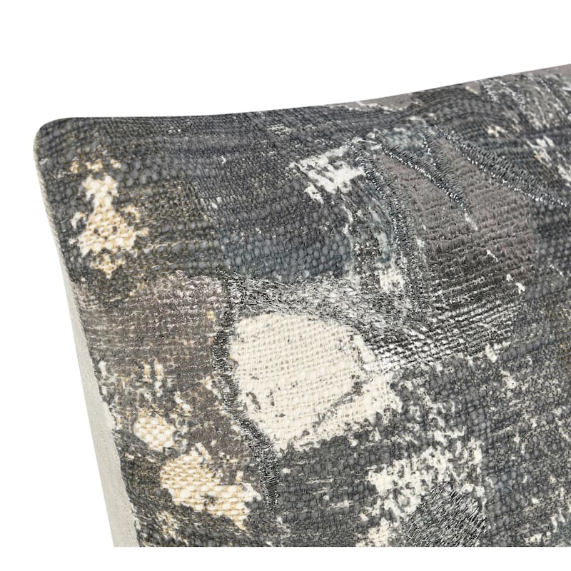 Villa by Classic Home Luciana 22" Gray Cotton Blend Throw Pillow
