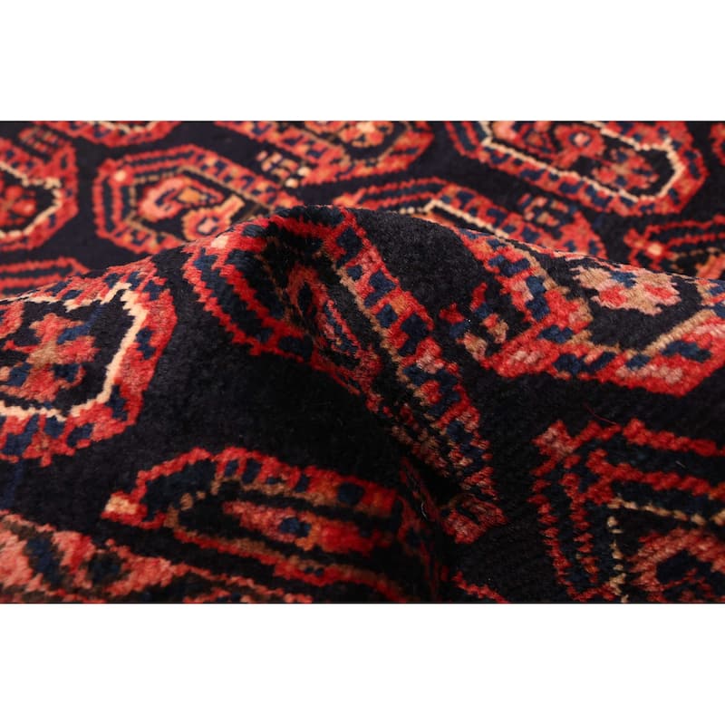 ECARPETGALLERY Hand-knotted Andelz Dark Navy Wool Rug - 3'9 x 9'11