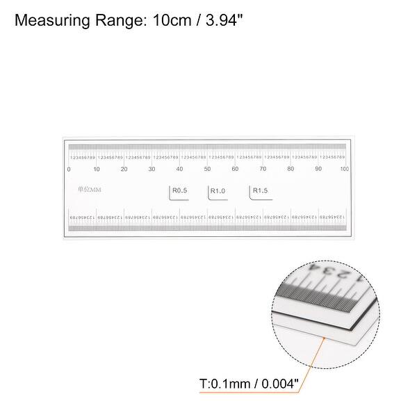 Film Flexible Ruler with R Angle PET Plastic Folding Straight Ruler ...