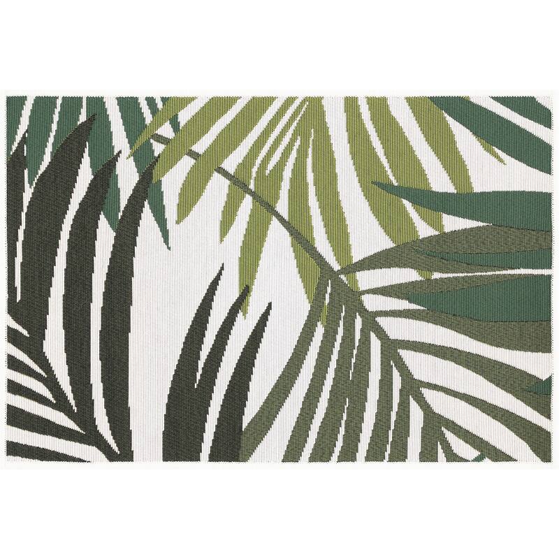 Sizzling Nautical & Coastal Floral & Botanical Indoor/Outdoor Area Rug