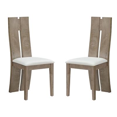 Modern 17.1" High Back Dining Chairs (Set of 2)