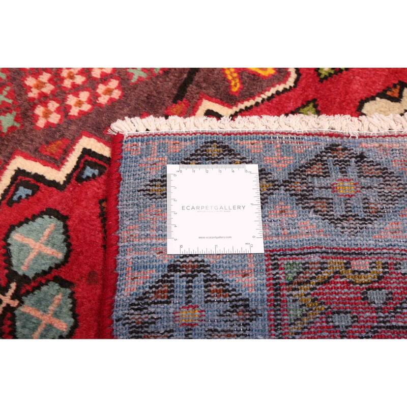 ECARPETGALLERY Hand-knotted Andelz Red Wool Rug - 4'2 x 6'8