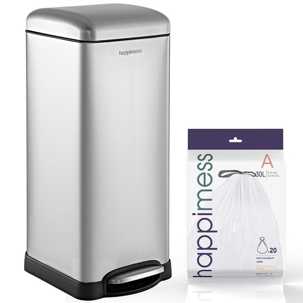 happimess Betty Retro 8-Gallon Step-Open Trash Can - On Sale - Bed