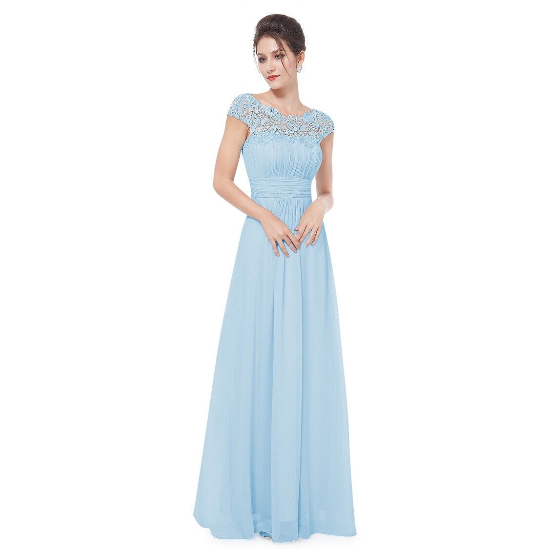ever pretty lace cap sleeve