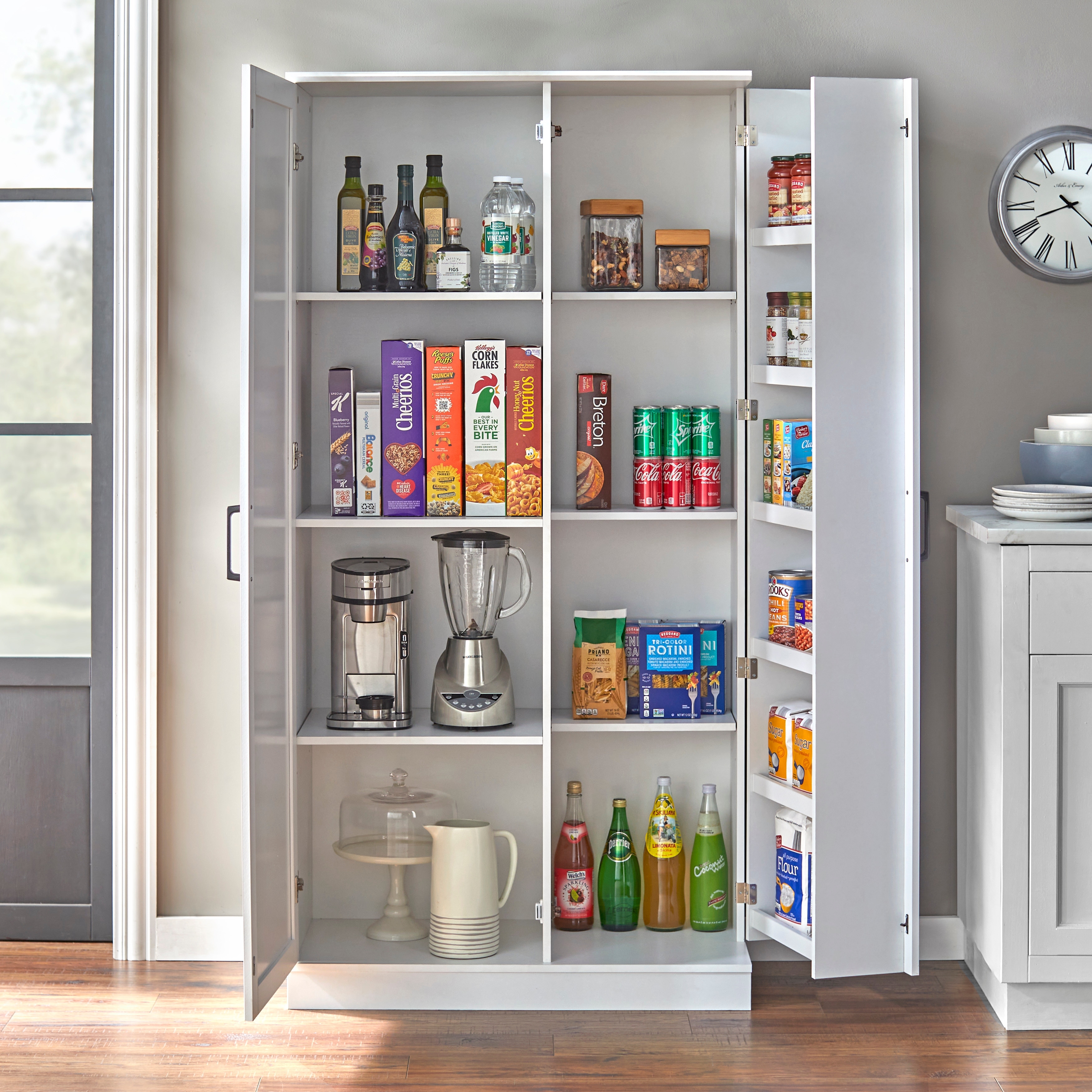 Simple Living Lawrence Tall Pantry Cabinet - On Sale - Bed Bath & Beyond -  35372173