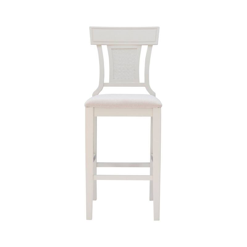 Ryder Handwoven Rattan Farmhouse Bar Stool