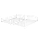 preview thumbnail 9 of 43, Friendly Design Twin Over Twin Metal Frame Bunk Bed Kids House Bed with Slide,Stairs,Two Separate Small Beds