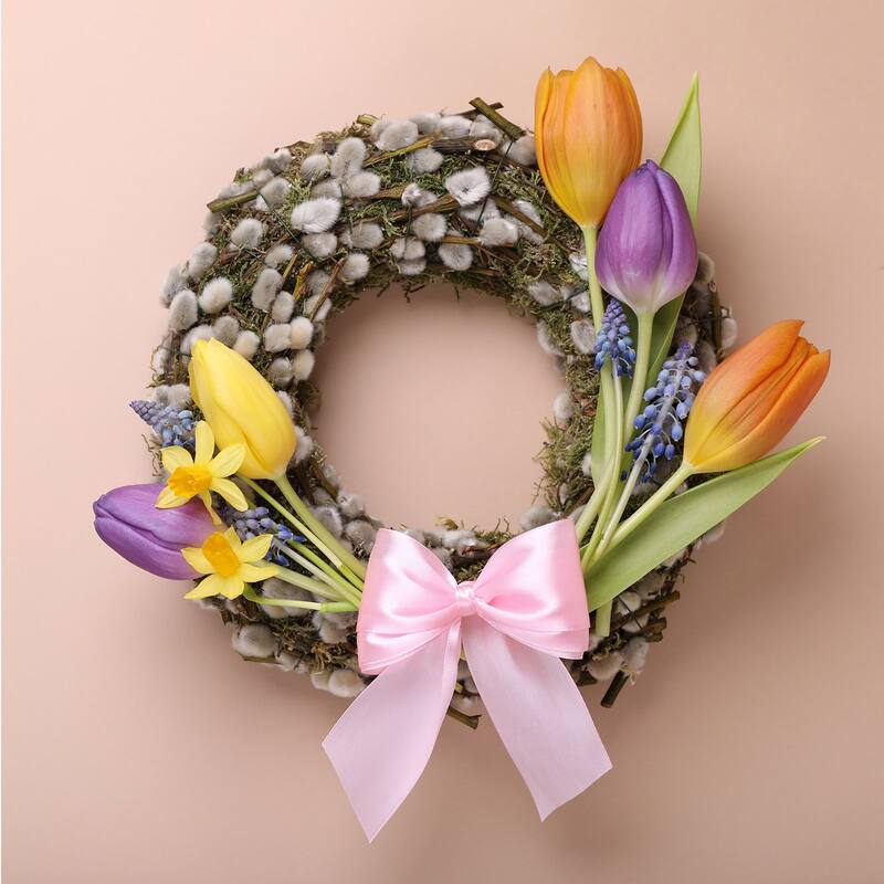 50Pcs Mini Chiffon Ribbon Bow 1" Mini Fabric Satin Craft DIY