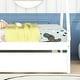 preview thumbnail 5 of 7, Twin Size Montessori Bed with Trundle, Wood Tent Floor Bed Frame, Twin Kids Bed with Slat Support for Boys,Girls, Easy Assembly