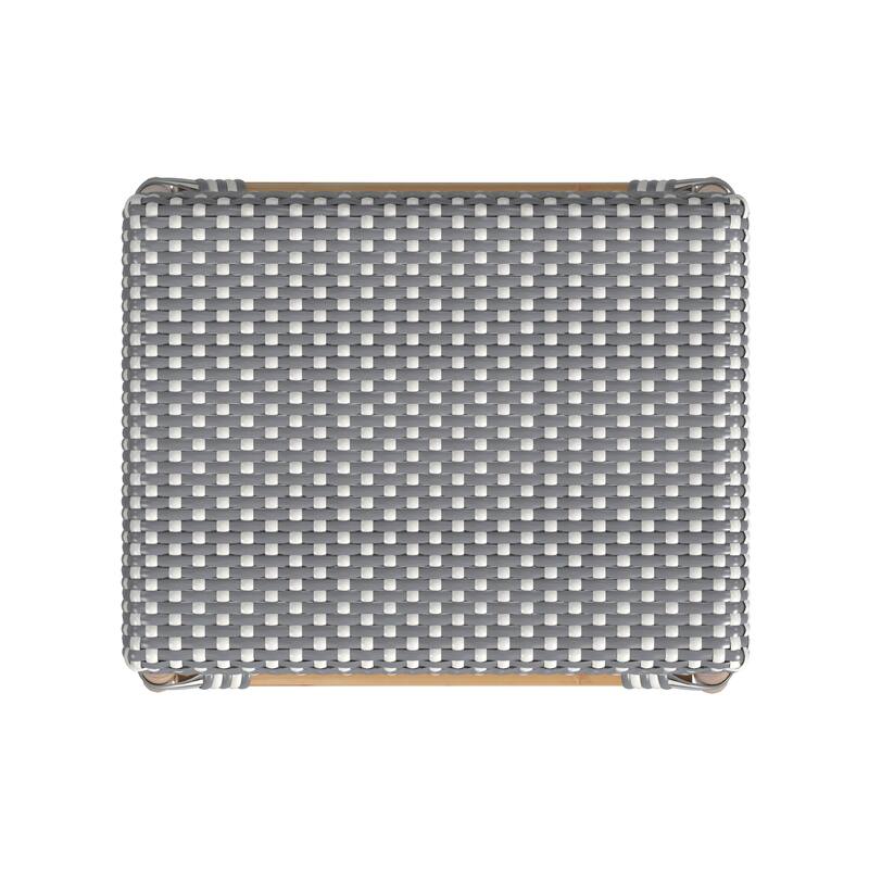 Robias 24.5" Rattan Rectangular Counter Stool