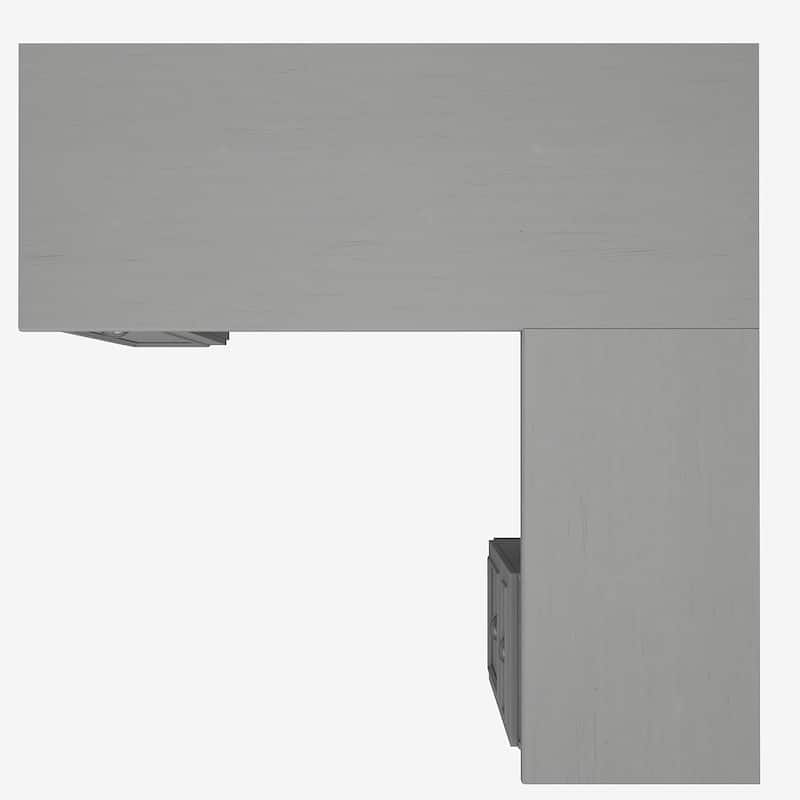 Fairview 60W L Shaped Desk with Drawers and Cabinet by Bush Furniture