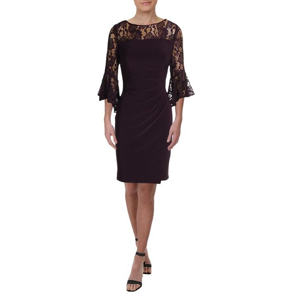 ralph lauren lace inset dress