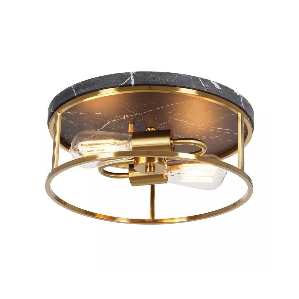 Black and antique brass ceiling light on sale