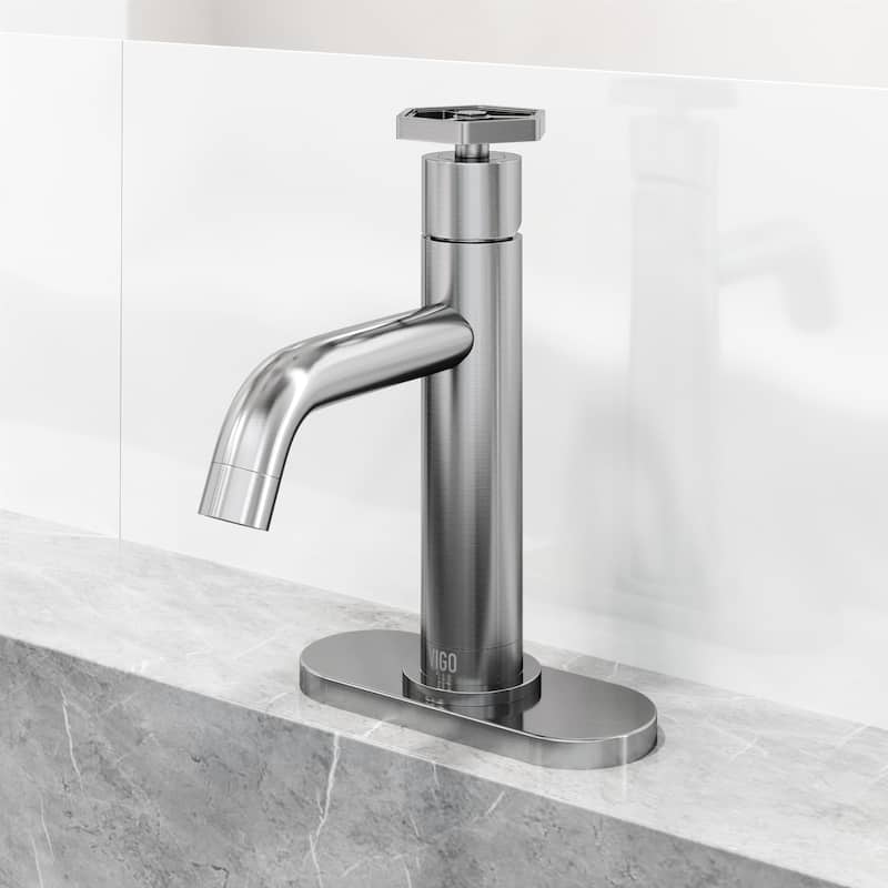 VIGO Ruxton 8" H Single Handle Single Hole Bathroom Faucet