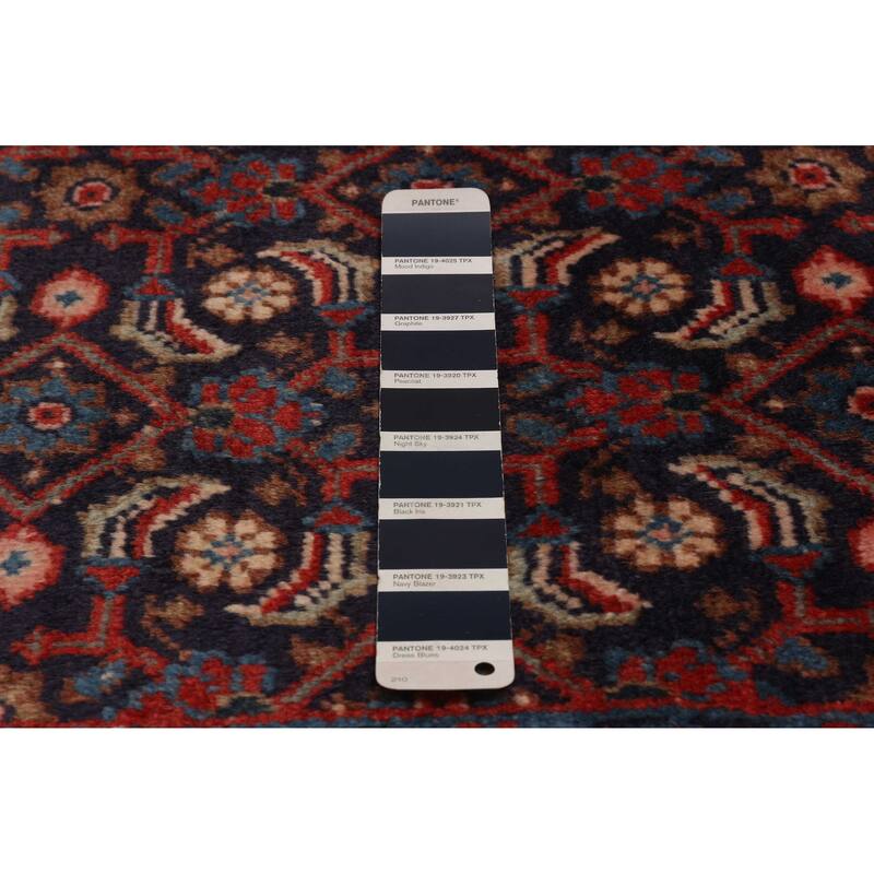 ECARPETGALLERY Hand-knotted Andelz Navy Wool Rug - 3'6 x 10'2